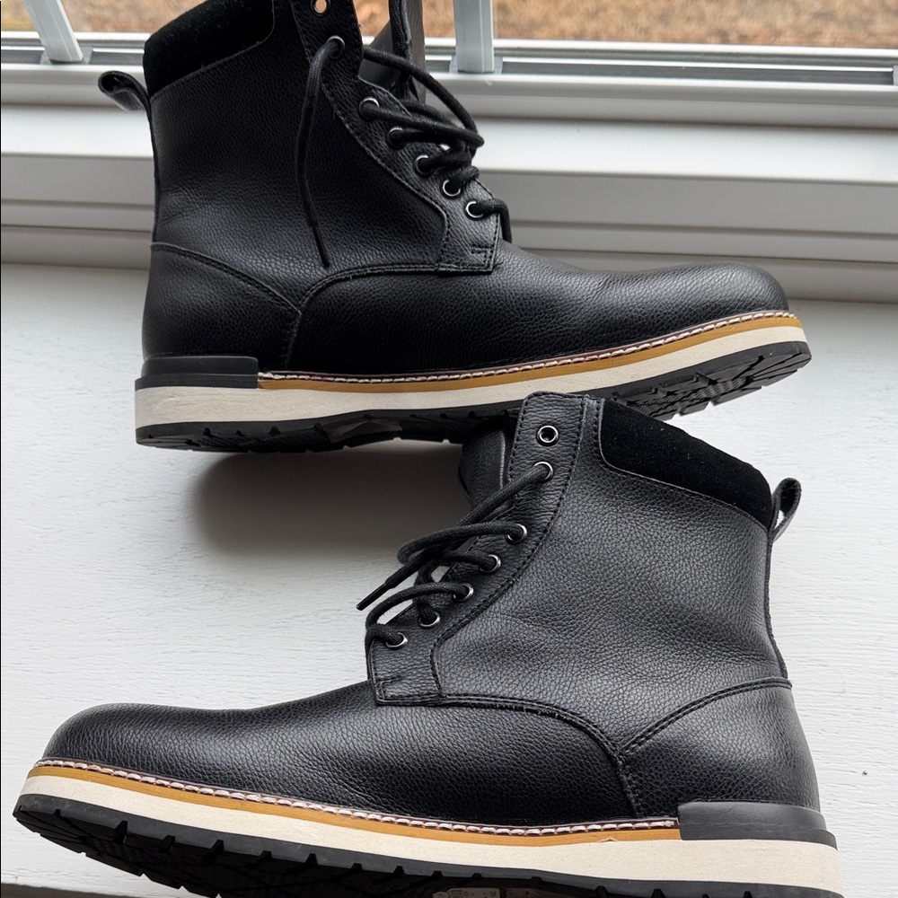 Express Black leather boots